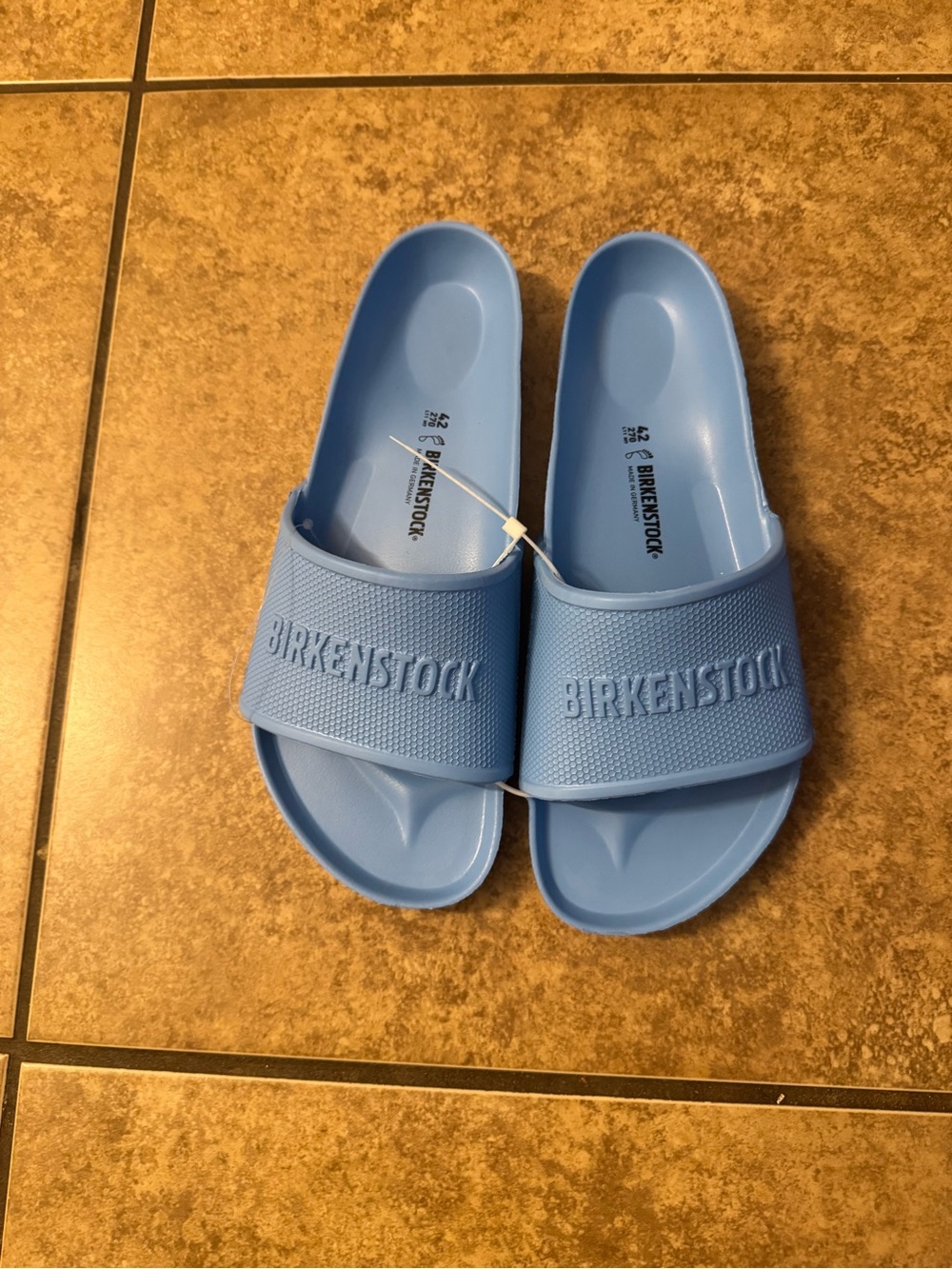 Birkenstock Light Blue EVA Slide Sandals - Women's Casual Slip-On